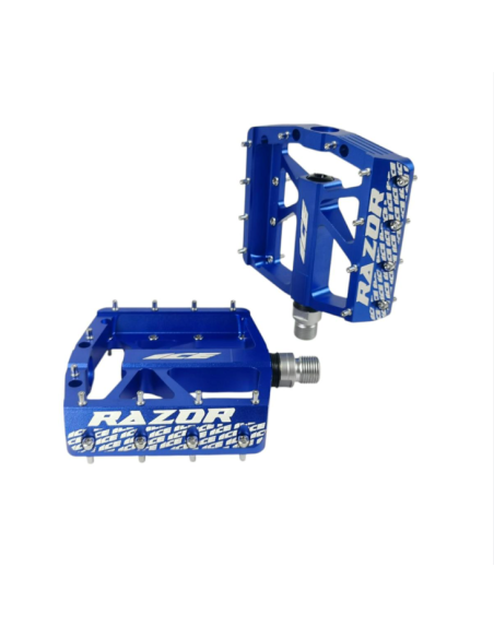 Pédales ICE RAZOR CNC Bleues