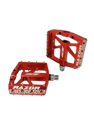Pédales ICE RAZOR CNC Rouges