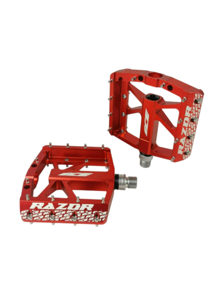 Pédales ICE RAZOR CNC Rouges