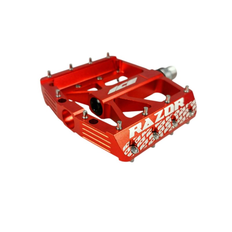 Pédales ICE RAZOR CNC Rouges