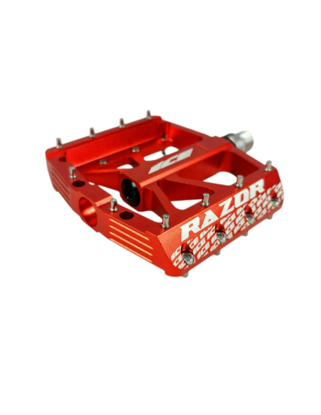 Pédales ICE RAZOR CNC Rouges 2