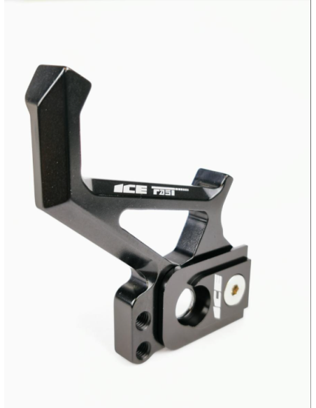 Adaptateur de frein à disque BMX ICE FAST Ø15mm + PLAQUE 15/20 CNC NOIR