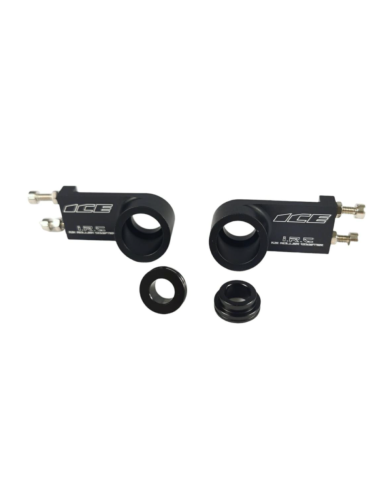 Paire de tendeurs de chaîne ICE pour axe de 15 & 10 mm noir