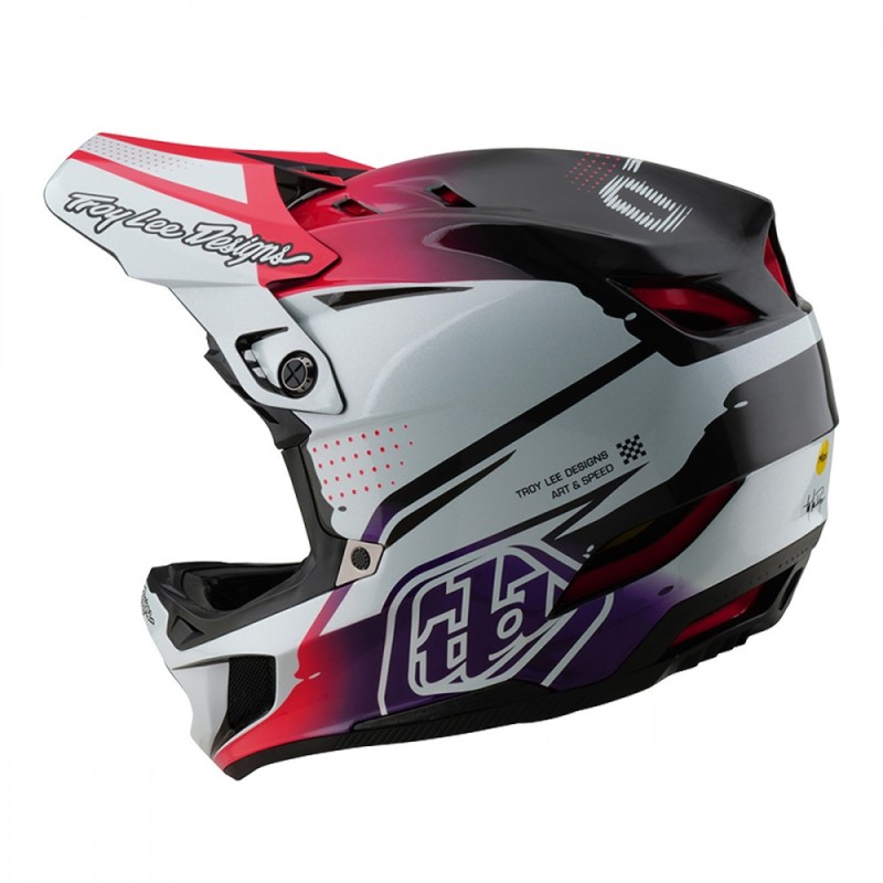 Casque Troy Lee Designs - D4 Carbon blanc