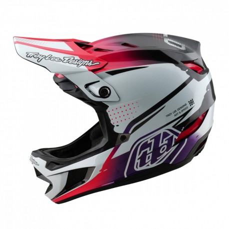 Casque Troy Lee Designs - D4 Carbon blanc