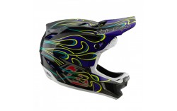 Casque Troy Lee Designs - D4 Carbon Noir violet