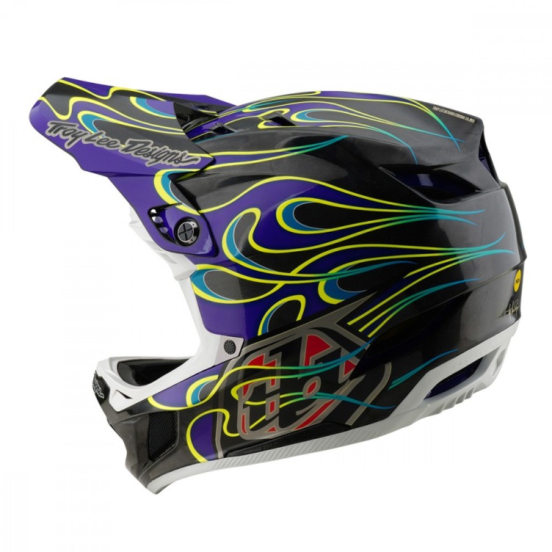 Casque Troy Lee Designs - D4 Carbon Noir violet