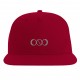 Snapback Cap NOLOGO ROUGE