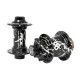 Moyeux Pride Matrix Splash Black/Silver - 10/10mm - 28H