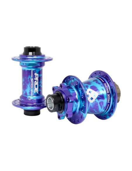 Moyeux Pride Matrix Splash Blue/Purple - 20/15mm - 36H