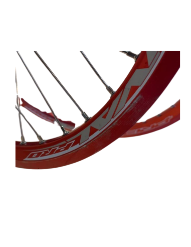 Paire de roue PRIDE RACING PRO SX rouge