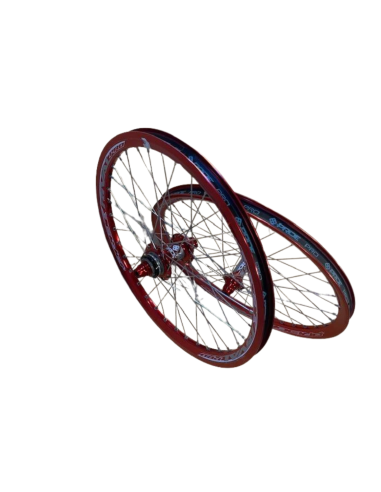 Paire de roue PRIDE RACING PRO SX rouge