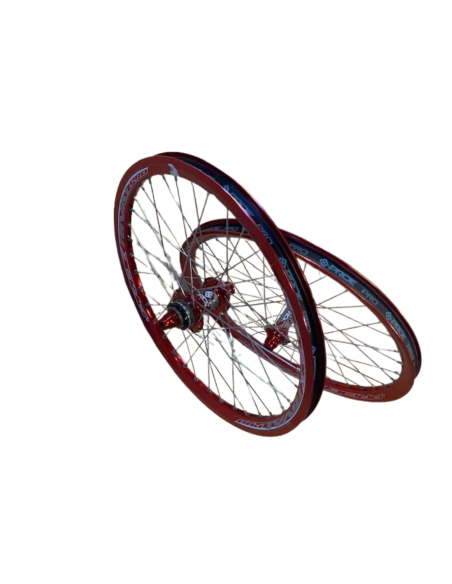 Paire de roue PRIDE RACING PRO SX rouge 2