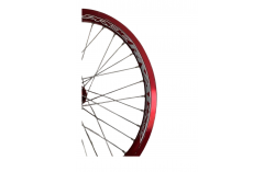 Paire de roue PRIDE RACING PRO SX rouge