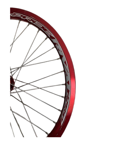 Paire de roue PRIDE RACING PRO SX rouge