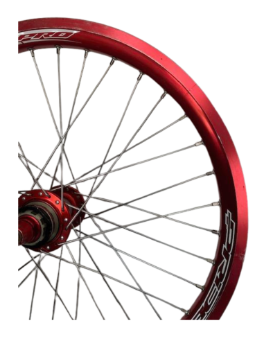 Paire de roue PRIDE RACING PRO SX rouge
