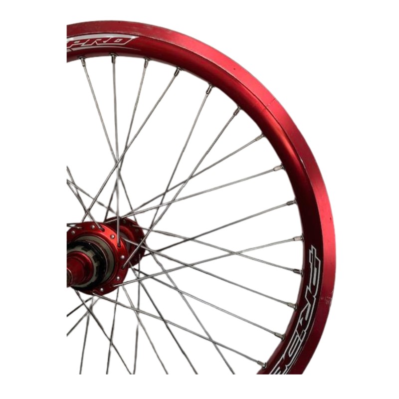 Paire de roue PRIDE RACING PRO SX rouge