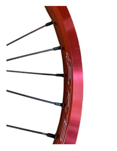 Paire de roue PRIDE RACING PRO SX rouge