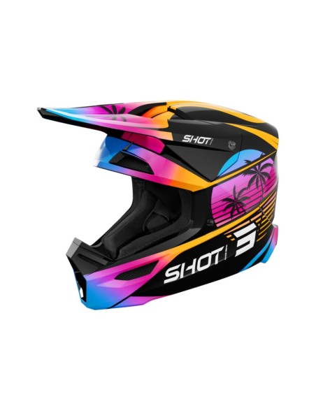 Casque Shot Furious - Miami Orange Glossy SHOT | BMX RACING