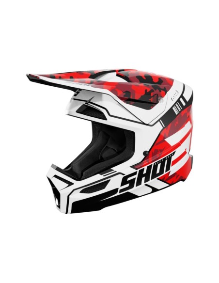 Shot Furious Kid Helmet - Flash Red Glossy SHOT | BMX RACING