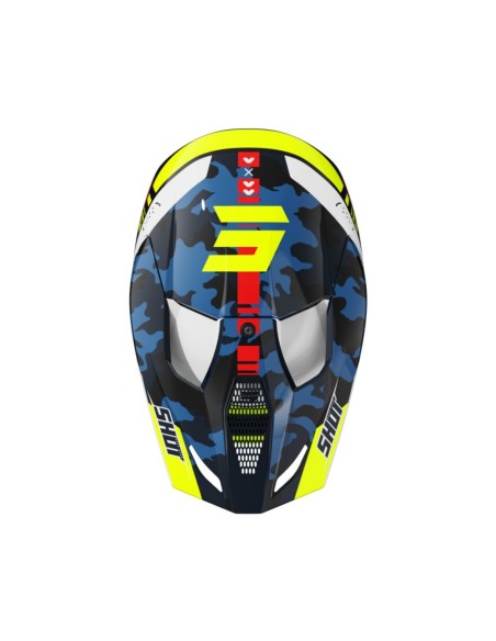 Shot Furious Kid Helmet - Flash Blue Neon Yellow Glossy SHOT | BMX RACING 2