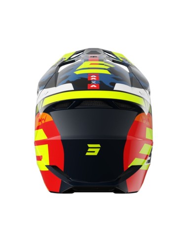 Casque Shot Furious Kid - Flash Blue Neon Yellow Glossy SHOT | BMX RACING