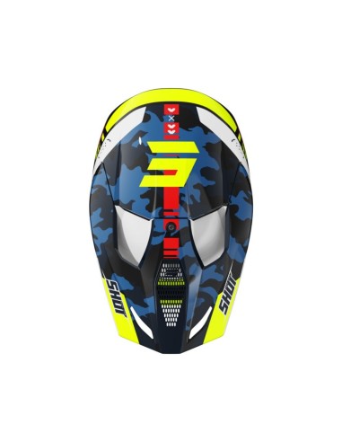 Shot Furious Helmet - Flash Blue Neon Yellow Glossy SHOT | BMX RACING