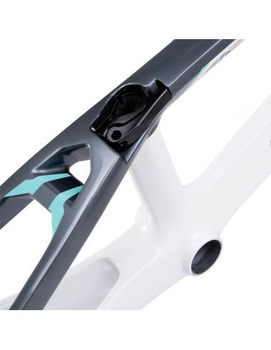 KIT CADRE+FOURCHE CHASE ACT2.0 BLANC / GRIS / TEAL