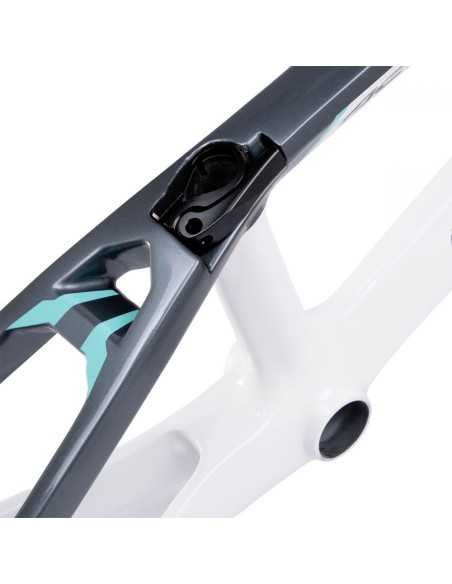 KIT CADRE+FOURCHE CHASE ACT2.0 BLANC / GRIS / TEAL
