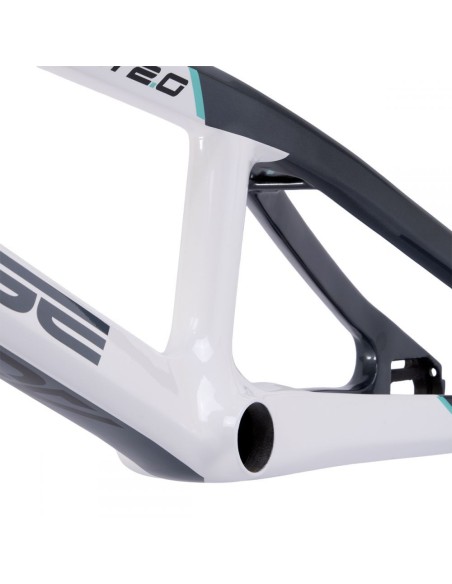 KIT CADRE+FOURCHE CHASE ACT2.0 BLANC / GRIS / TEAL