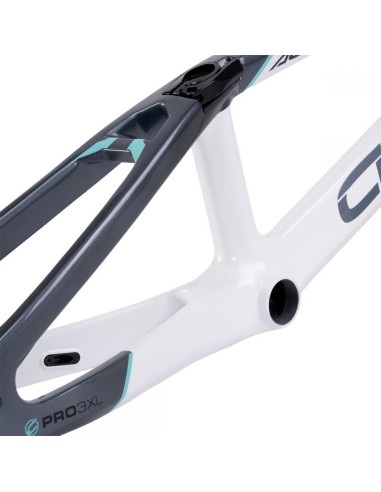 KIT CADRE+FOURCHE CHASE ACT2.0 BLANC / GRIS / TEAL
