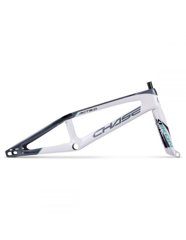 KIT CADRE+FOURCHE CHASE ACT2.0 BLANC / GRIS / TEAL
