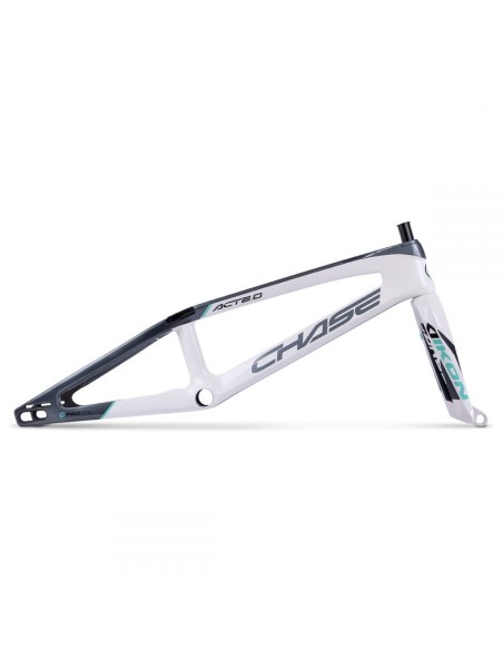 KIT CADRE+FOURCHE CHASE ACT2.0 BLANC / GRIS / TEAL 2