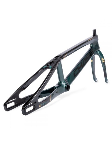KIT CADRE+FOURCHE CHASE ACT2.0 DEEP GREEN / BLACK /GOLD