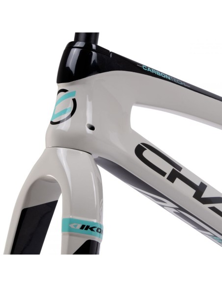 KIT CADRE+FOURCHE CHASE ACT2.0 CEMENT / BLACK / TEAL