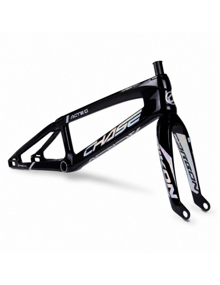 KIT CADRE+FOURCHE CHASE ACT2.0 BLACK / HOLOGRAPHIC