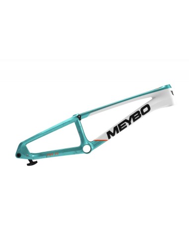 Cadre Meybo HSX Carbon 2026 - Matte White/Orange/Teal