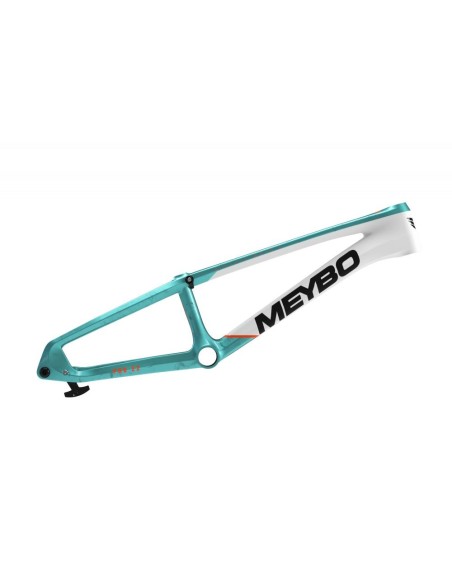 Cadre Meybo HSX Carbon 2026 - Matte White/Orange/Teal