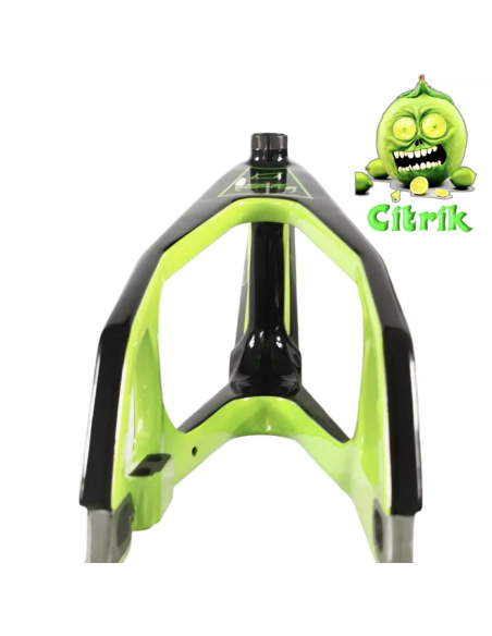 Cadre BMX carbone ICE RAPTOR Noir / Lime Citrik PRO XL 2