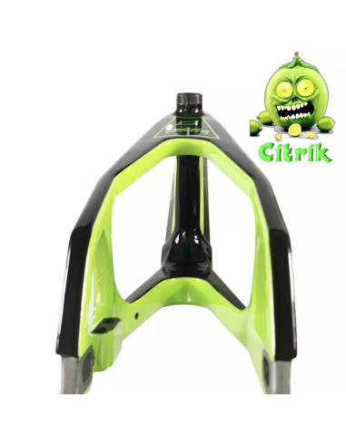 Cadre BMX carbone ICE RAPTOR CITRIK RS Lime/ Noir PRO 2 XL