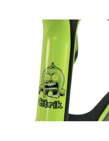 Cadre BMX carbone ICE RAPTOR CITRIK RS Lime/ Noir PRO