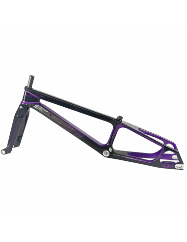 Cadre BMX carbone ICE RAPTOR Noir / violet Purpy PRO XL