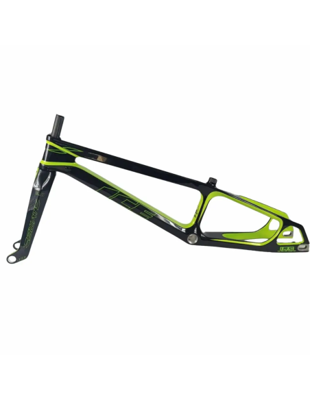 Cadre BMX carbone ICE RAPTOR CITRIK RS Lime/ Noir PRO 2 XL 2