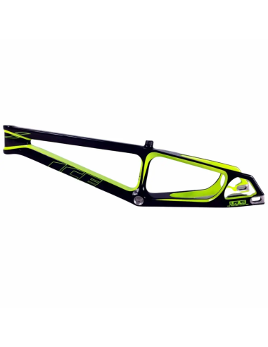 Cadre BMX carbone ICE RAPTOR CITRIK RS Lime/ Noir PRO