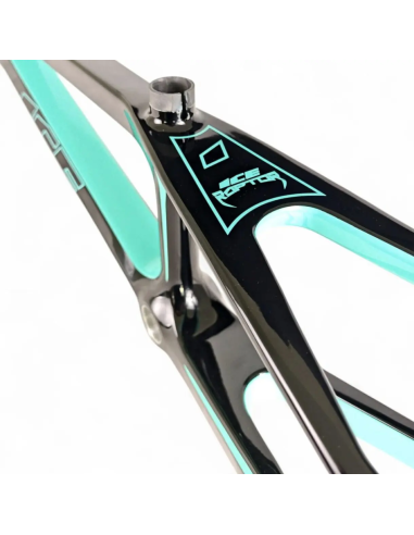 Cadre BMX carbone ICE RAPTOR RS Lagoon / Noir PRO 3 XL