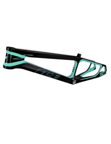 Cadre BMX carbone ICE RAPTOR RS Lagoon / Noir PRO XL
