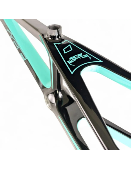 Cadre BMX carbone ICE RAPTOR RS Lagoon / Noir PRO XL 2