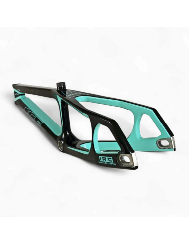 Cadre BMX carbone ICE RAPTOR RS Lagoon / Noir PRO XL