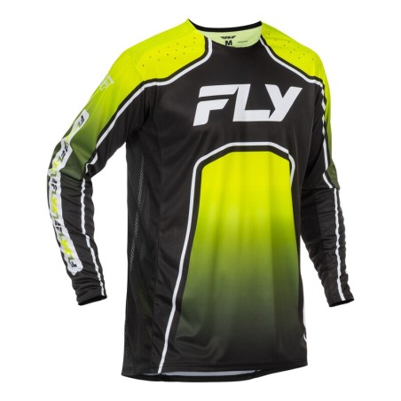 Maillot vélo FLY RACING Rayce - Lime/noir/blanc