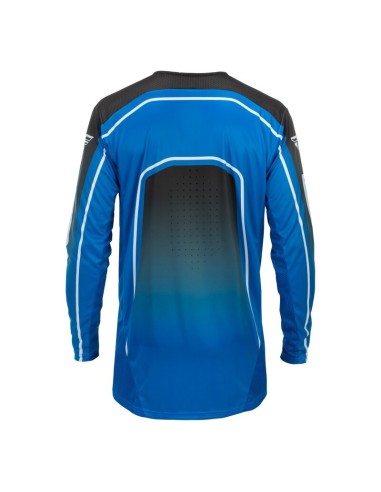 Maillot vélo enfant FLY RACING Rayce - bleu/noir/blanc